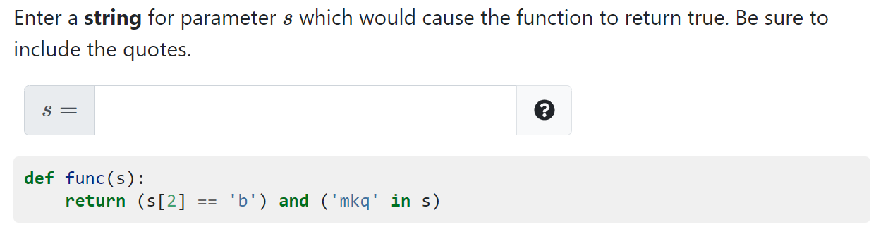 Solved Enter a string for parameter s which would cause the | Chegg.com