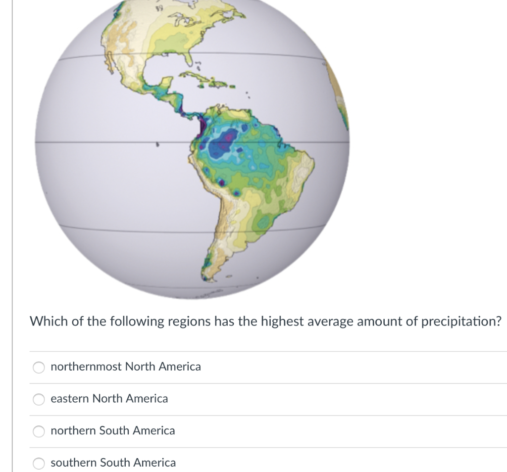 Solved Which of the following regions has the highest
