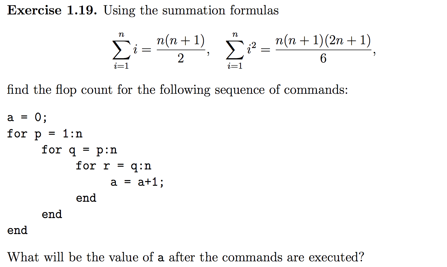 Solved Using The Summation Formulas N N N 1 N N N 1 2n Chegg Com