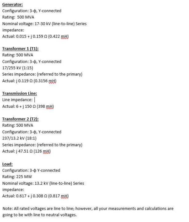 Solved Generator: Configuration: 3-0, Y-connected Rating: | Chegg.com