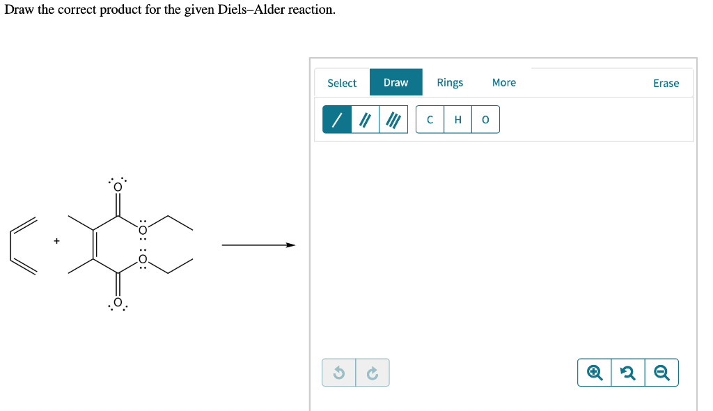 Solved Draw the correct product for the given Diels Alder Chegg com