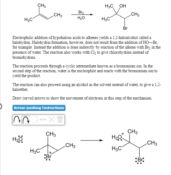 Electrophilic Addition Of Br2 To An Alkene