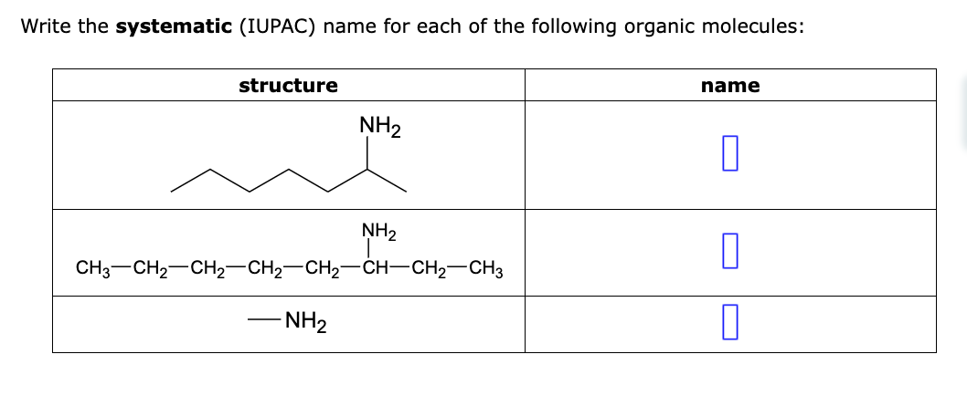 Solved Write the systematic (IUPAC) name for each of the | Chegg.com