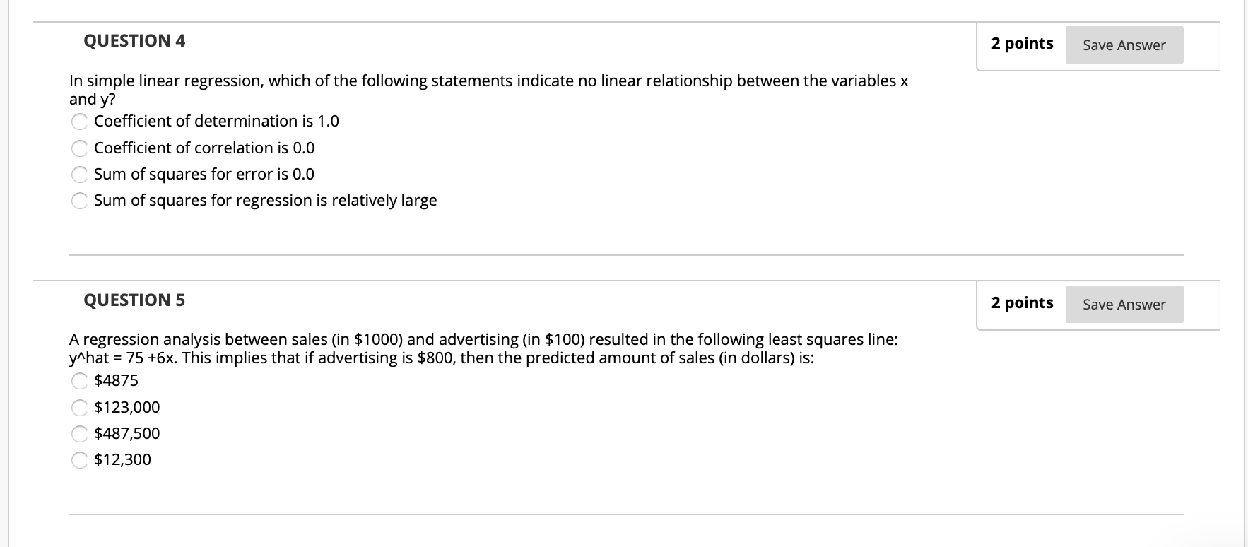 Solved QUESTION 1 2 points Save Answer Which value of the | Chegg.com