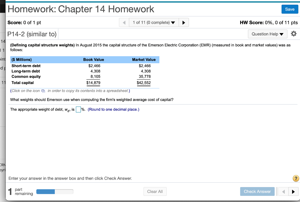 Solved Homework: Chapter 14 Homework Save Score: 0 of 1 pt 1 | Chegg.com