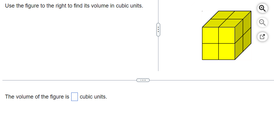 how to find the volume of each figure using cubic units