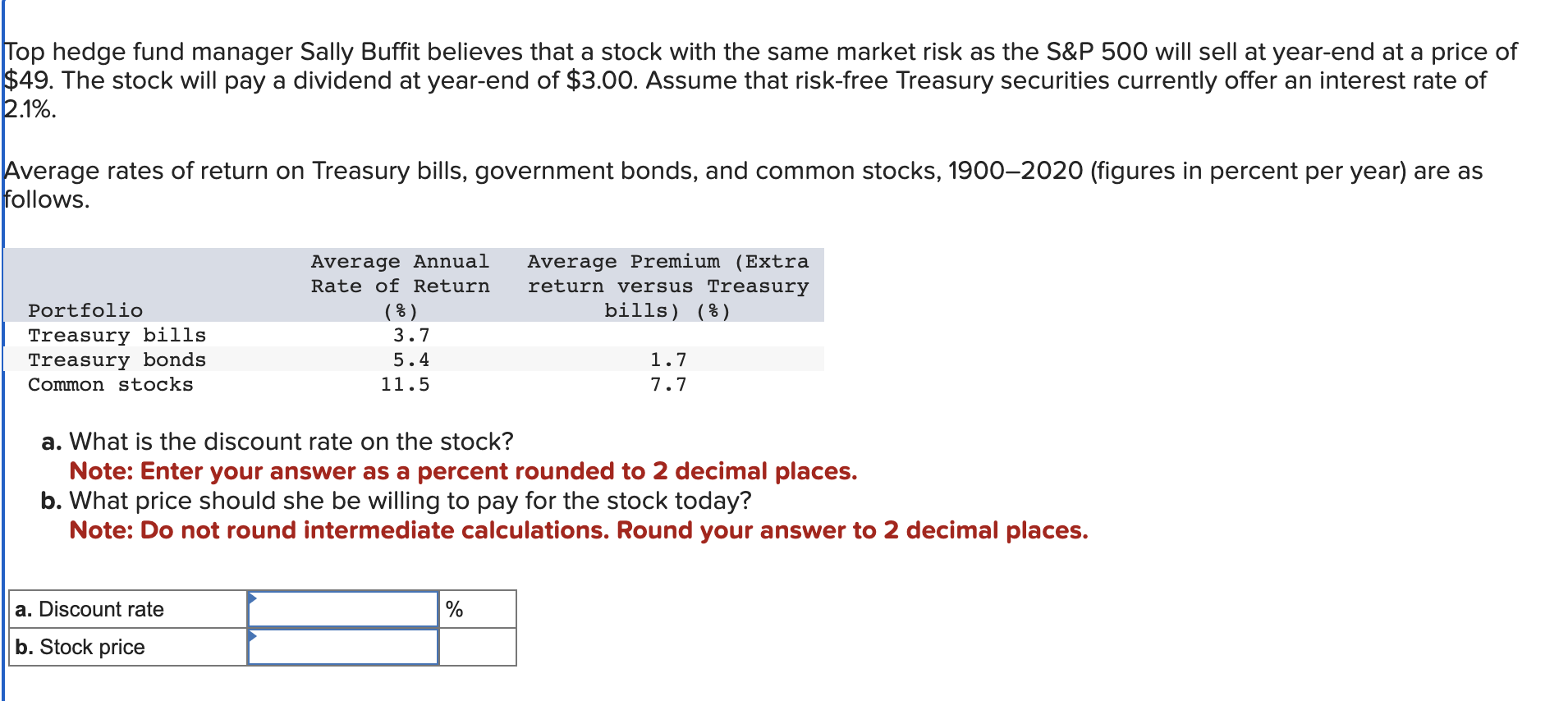 Solved Top Hedge Fund Manager Sally Buffit Believes That A | Chegg.com