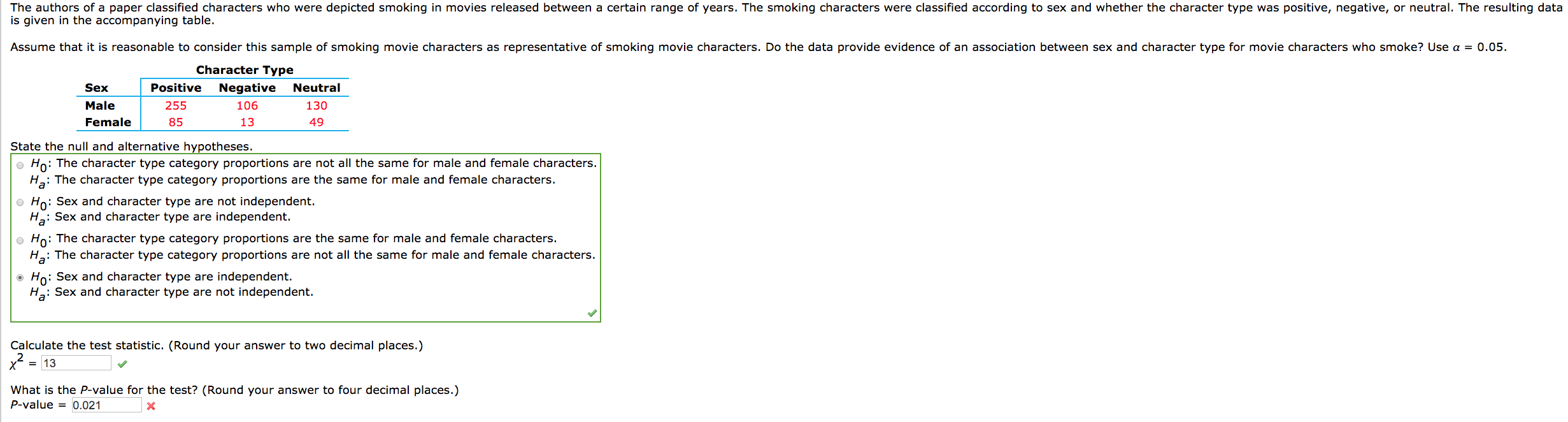 Solved The authors of a paper classified characters who were | Chegg.com