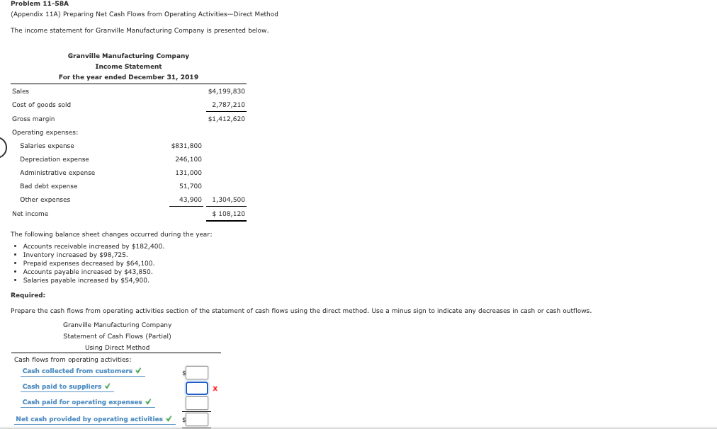 Solved The following balance sheet changes occurred during | Chegg.com