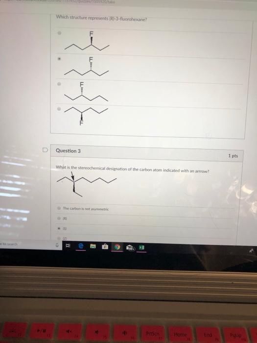 Solved Which structure represents (RI-3-fluorohexane? D | | Chegg.com