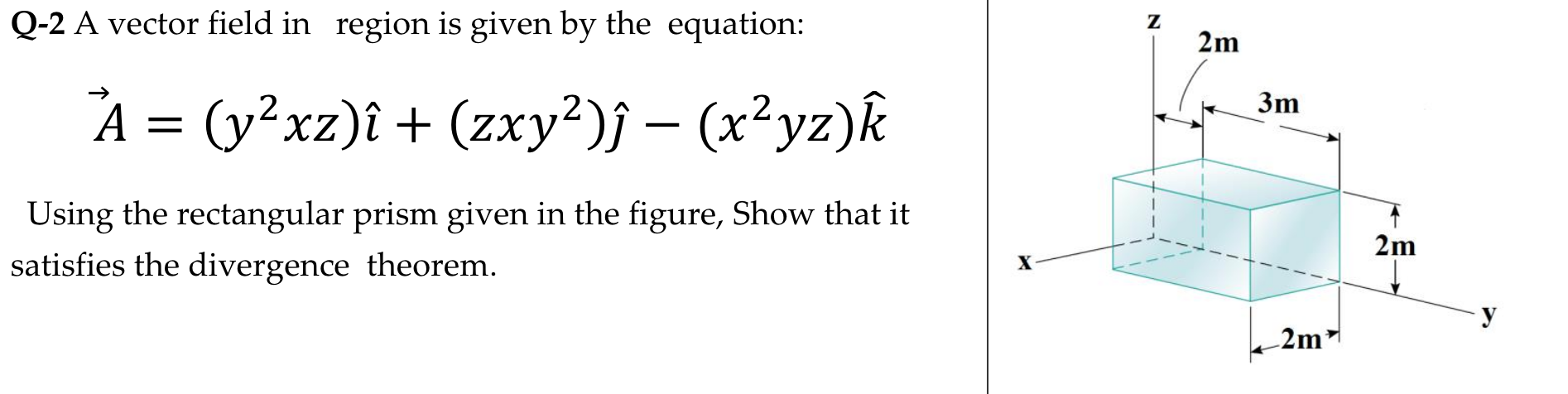 Solved N Q 2 A Vector Field In Region Is Given By The Equ Chegg Com