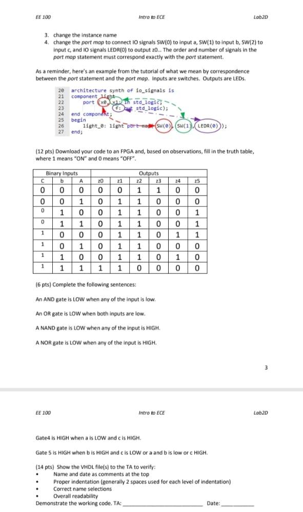 Solved WARM UP EXCERCISE: Complete prior to lab and TA will | Chegg.com