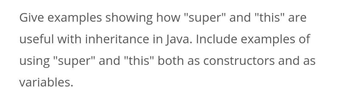 Solved Give examples showing how 