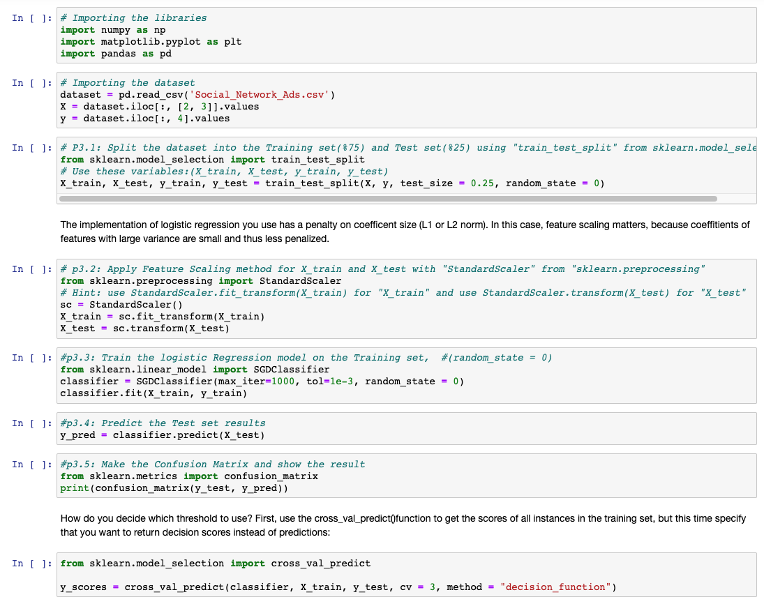 Solved In [ ]: * Importing The Libraries Import Numpy As Np | Chegg.com