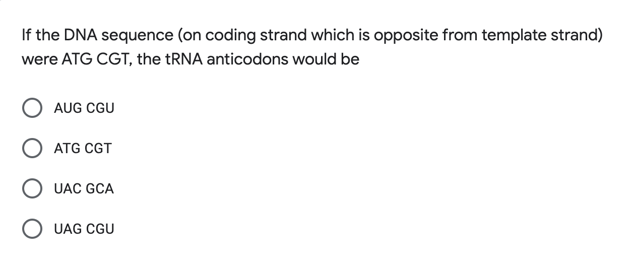 Solved If the DNA sequence (on coding strand which is | Chegg.com