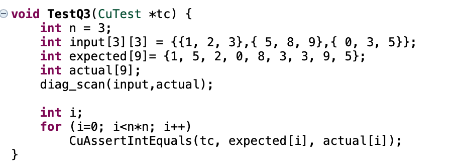 Solved 3. [10] Complete the function in Question3.c file | Chegg.com