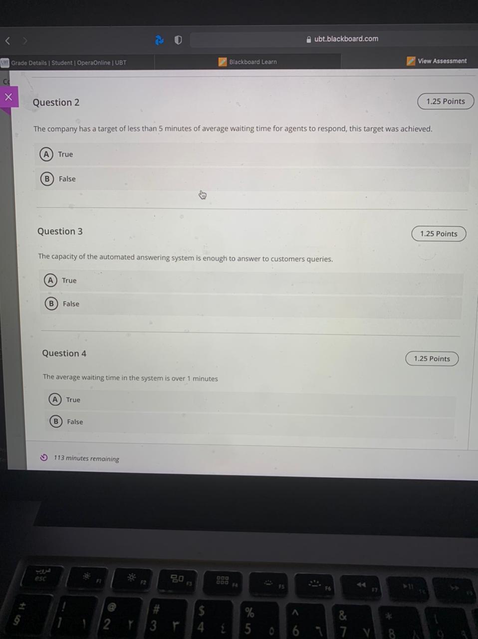 Solved ubt.blackboard.com de Details | Student OperaOnline | Chegg.com