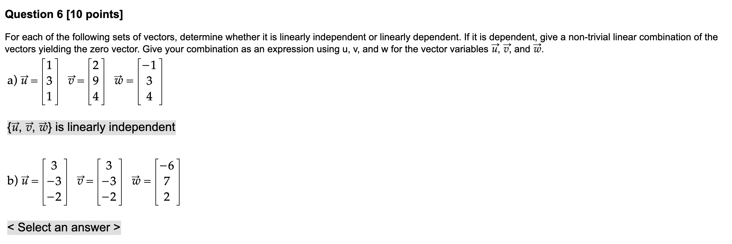 Solved Question 6 [10 points] For each of the following sets | Chegg.com