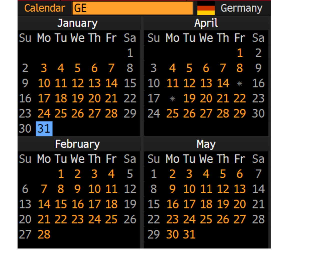 Refer to the calendars of three countries, USA, Japan | Chegg.com