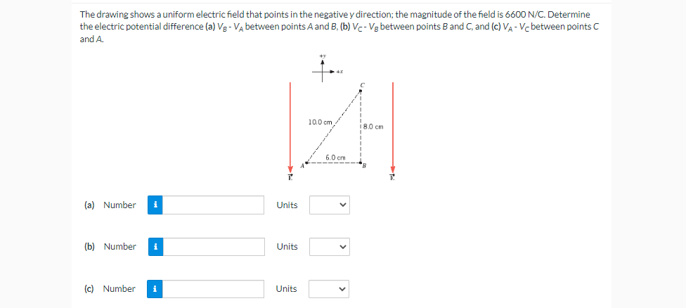 [Solved]: The Drawing Shows A Uniform Electric Field That