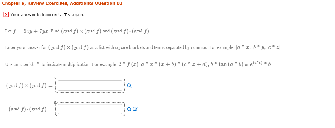 Solved Chapter 9, Review Exercises, Additional Question 03 x | Chegg.com