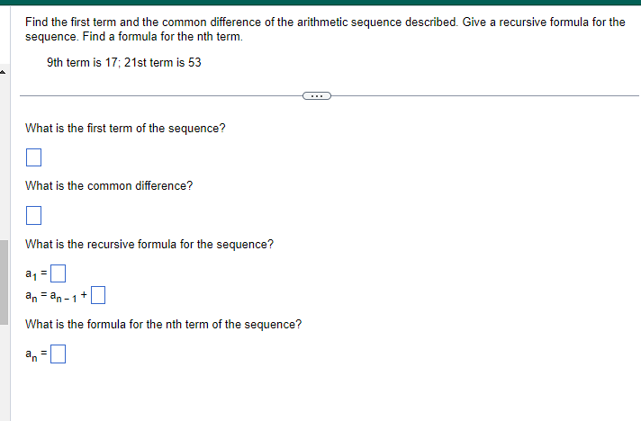 Solved Find the first term and the common difference of the | Chegg.com