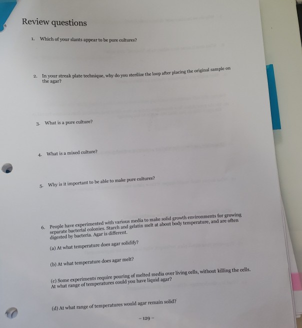 Review Questions 1 Which Of Your Slants Appear To Chegg Com