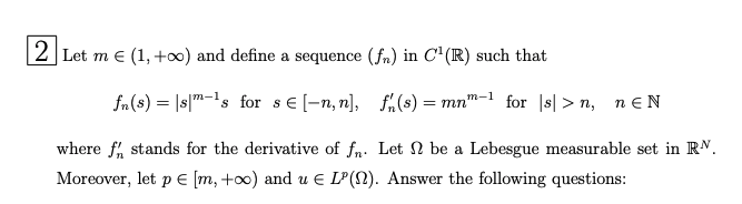 2 Let Me 1 Oo And Define A Sequence N In C Chegg Com