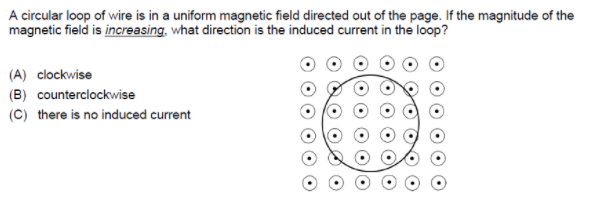 Solved A circular loop of wire is in a uniform magnetic | Chegg.com