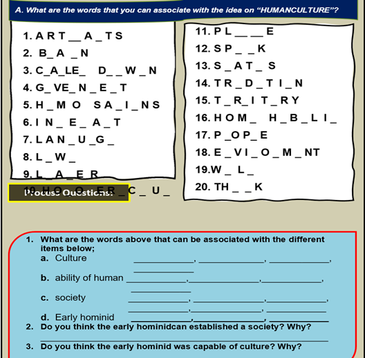 Solved A What Are The Words That You Can Associate With Chegg Com