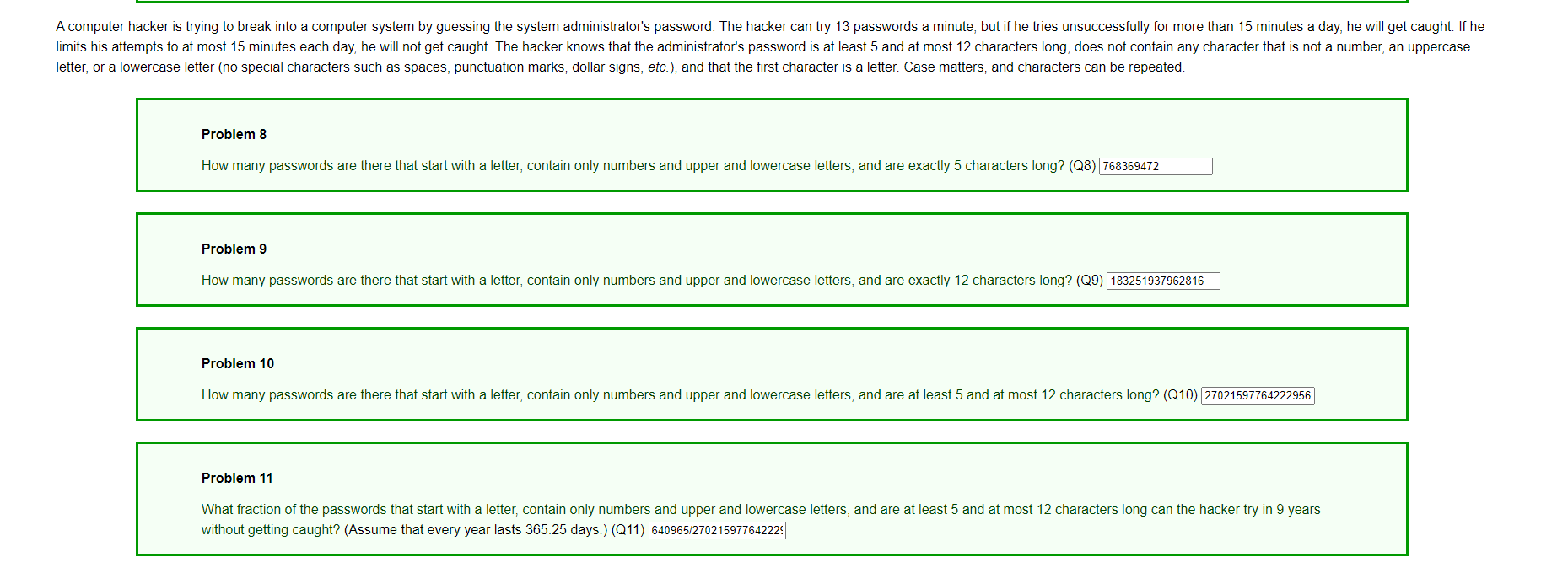Please show work on how Problem 9 ﻿to 11 ﻿are done. I | Chegg.com