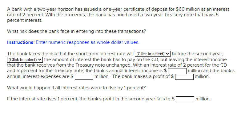 Solved First select answer options: rise or fall 2nd select | Chegg.com
