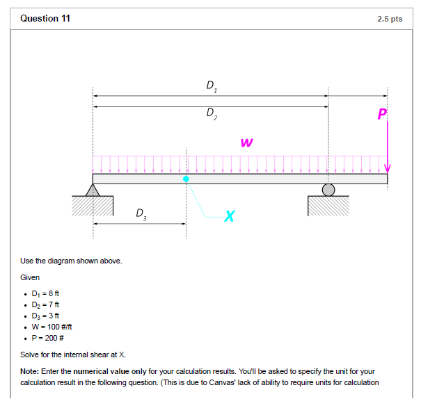 Solved Use the diagram shown above. Given - D1=8ft - D2=7ft | Chegg.com