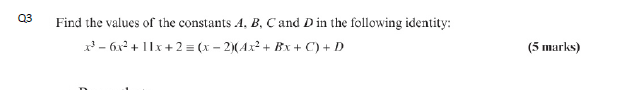 Solved Q3 Find The Values Of The Constants A, B, C And D In | Chegg.com