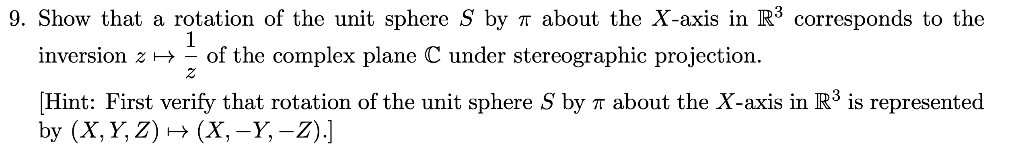Sphere Rotation Units Solved 9. Show that a rotation of the unit sphere S by n | Chegg.com