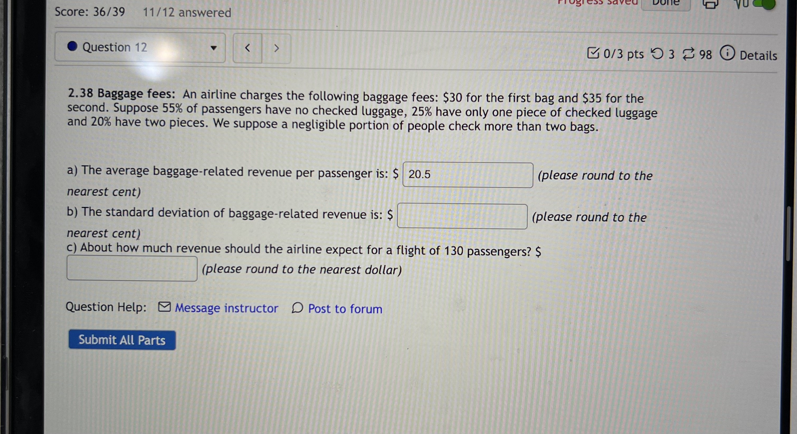 solved-2-38-baggage-fees-an-airline-charges-the-following-chegg