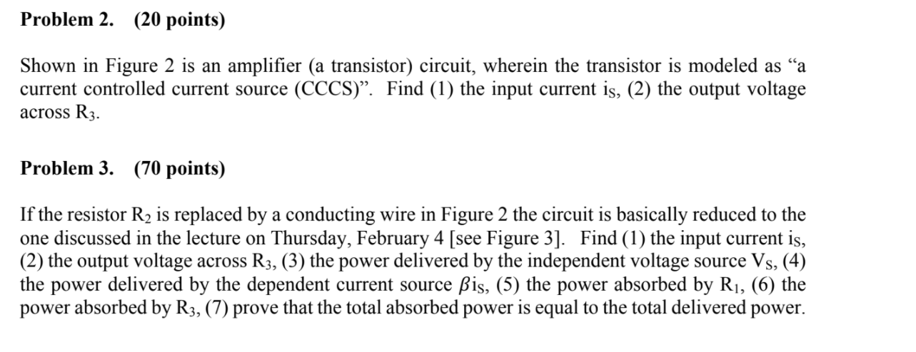 Solved Problem 2. (20 points) Shown in Figure 2 is an | Chegg.com
