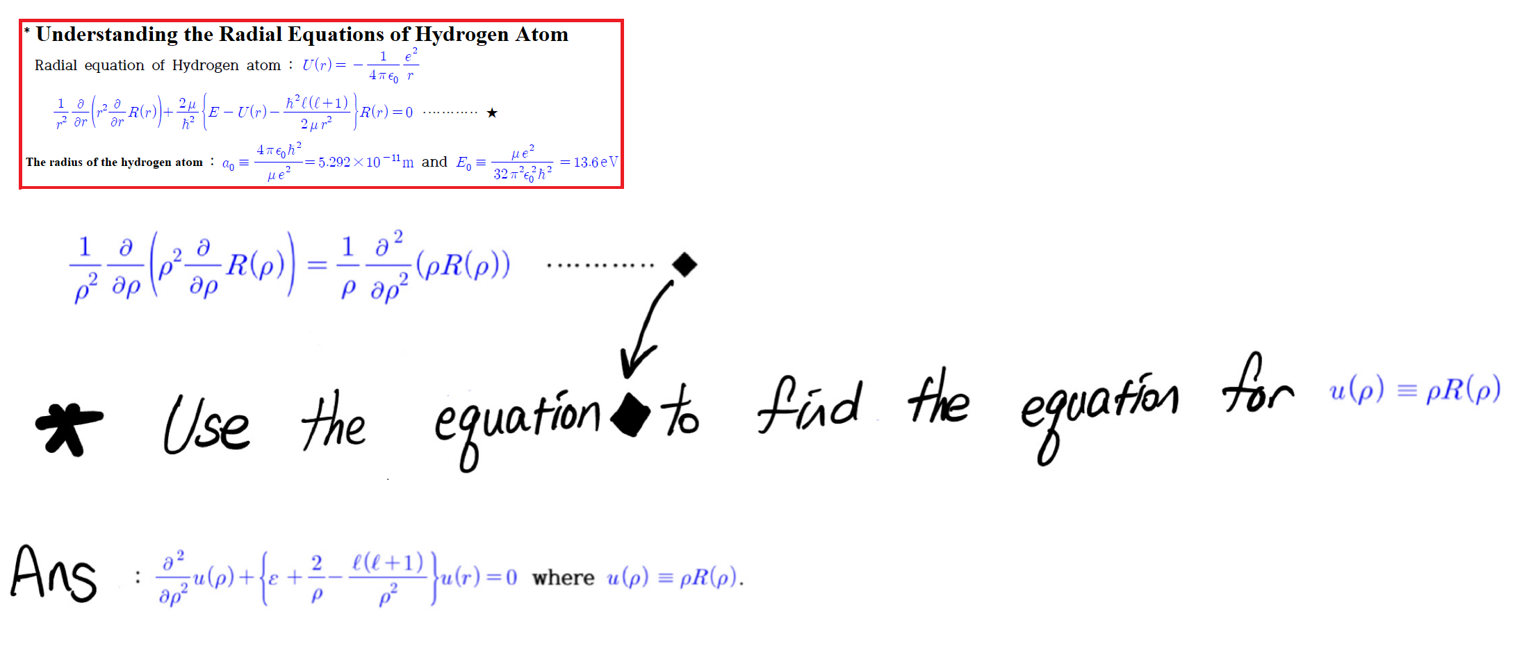 · Understanding the Radial Equations of Hydrogen Atom
Radial equation of Hydrogen atom: U(r) = ·
1
4? E o r
10- (20-R()) + 24