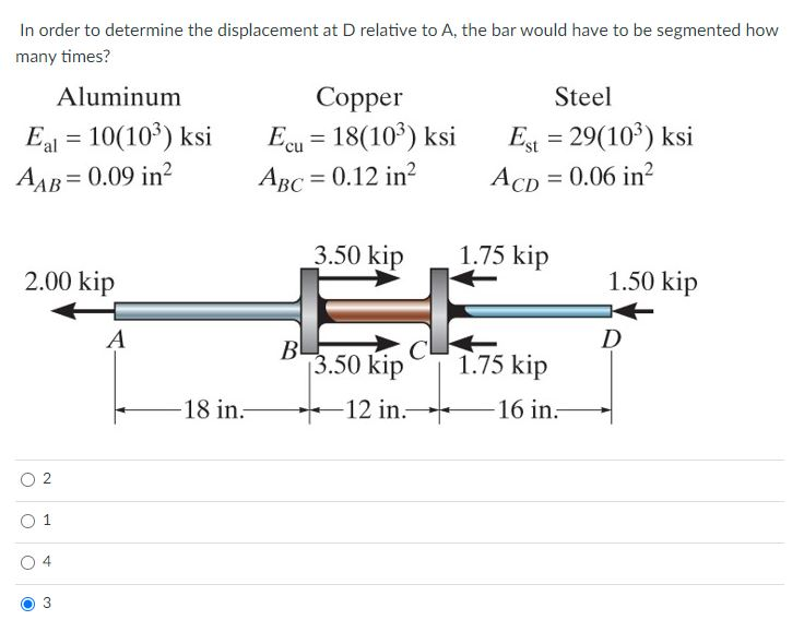 Solved In Order To Determine The Displacement At D Relative | Chegg.com