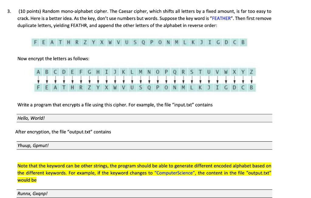 Solved 3 10 Points Random Mono Alphabet Cipher The Ca Chegg Com - ÑÐºÐ°Ñ‡Ð°Ñ‚ÑŒ como ejecutar scripts en roblox slurp 29