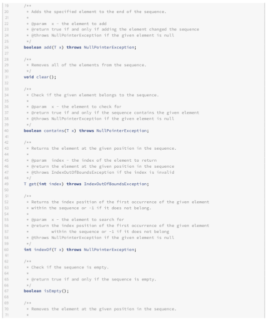 Solved dynamic array In Java Language. Use interface and | Chegg.com image.