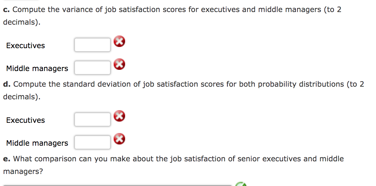 Solved The following probability distributions of job