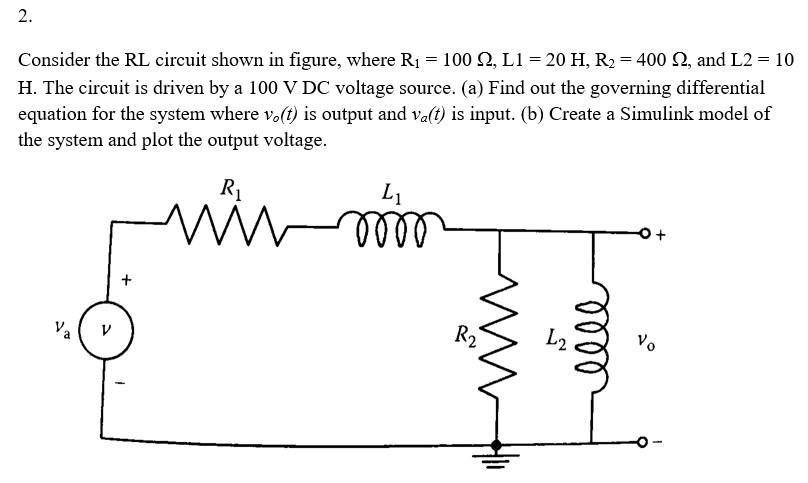 Solved 2. Consider the RL circuit shown in figure, where R1 | Chegg.com