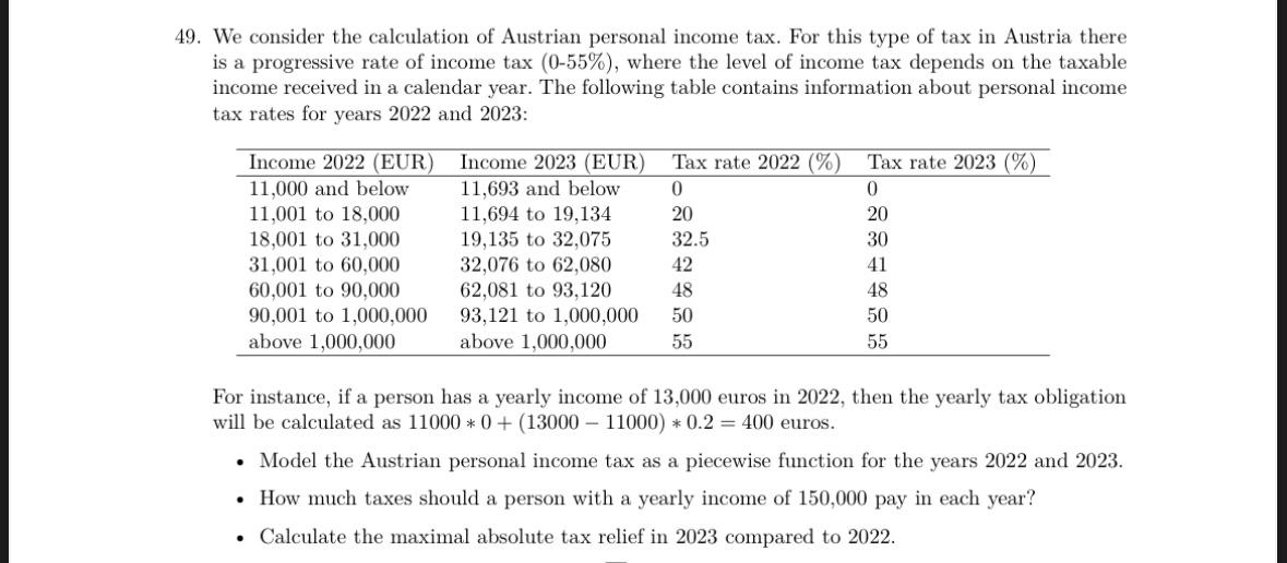 9 We Consider The Calculation Of Austrian Personal Chegg Com   Php2IcDFr