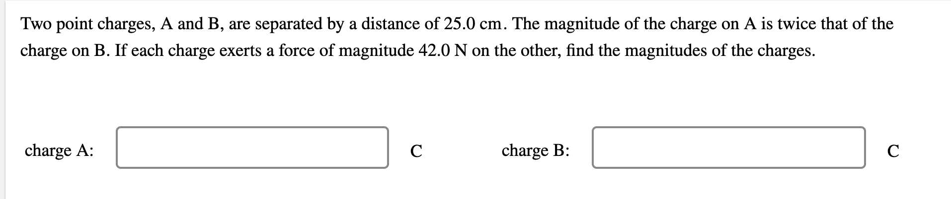 Solved > Two Point Charges, A And B, Are Separated By A | Chegg.com