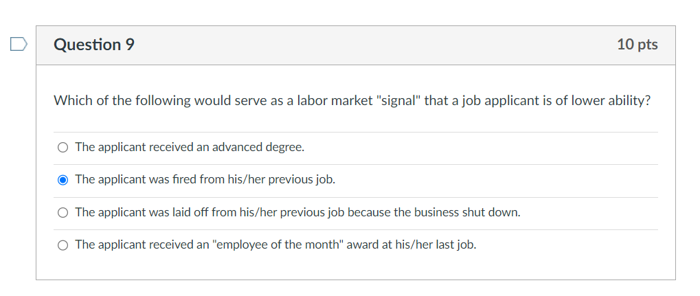 Solved Which of the following would serve as a labor market | Chegg.com