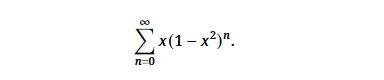 Solved Find the interval for converging and the sum of the | Chegg.com