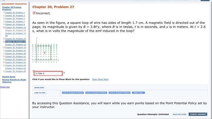 Solved As seen in the figure, a square loop of wire has | Chegg.com