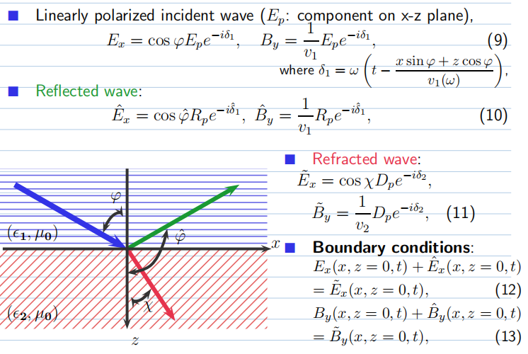 Solved Linearly polarized incident wave (E₁: component on | Chegg.com