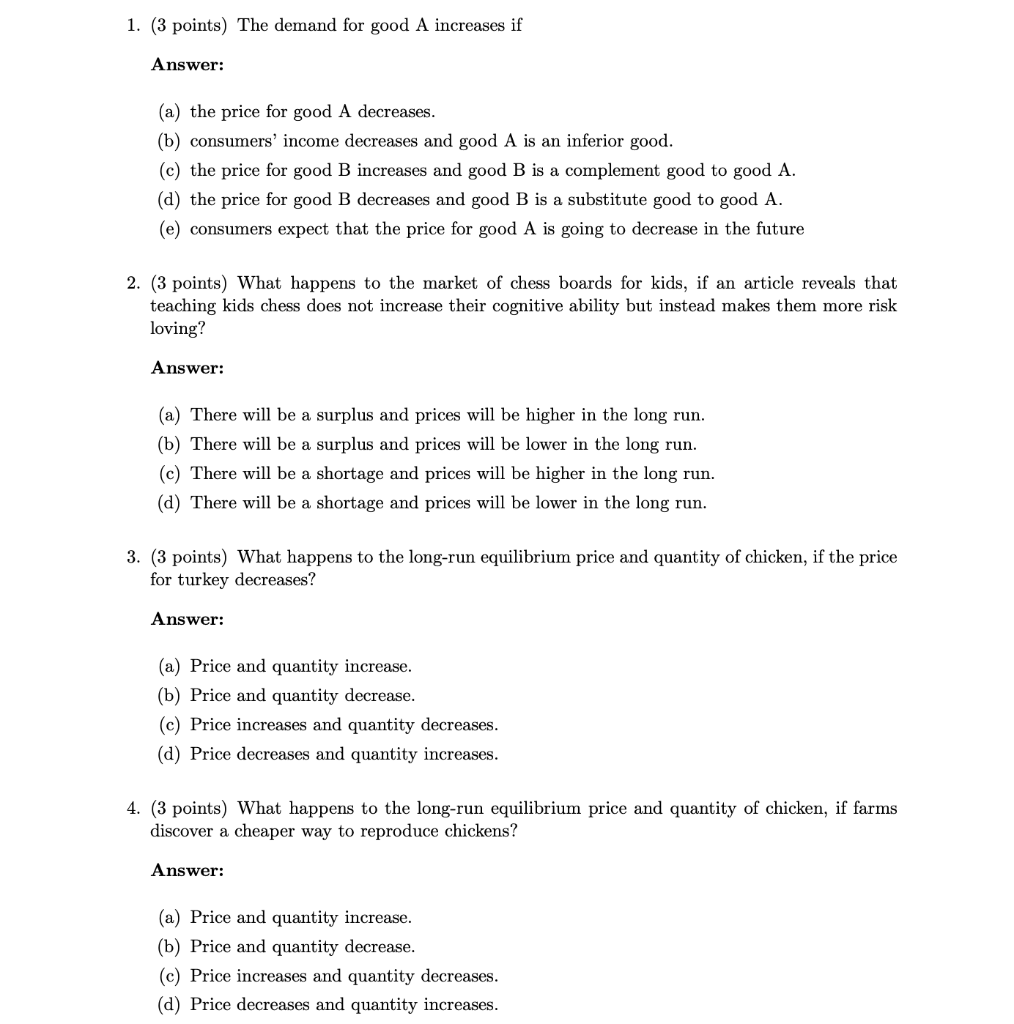 Solved I really need help on these questions. I need | Chegg.com